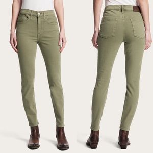 Frye Veronica Crop Skinny Jeans Military Sage Green 24 NWT